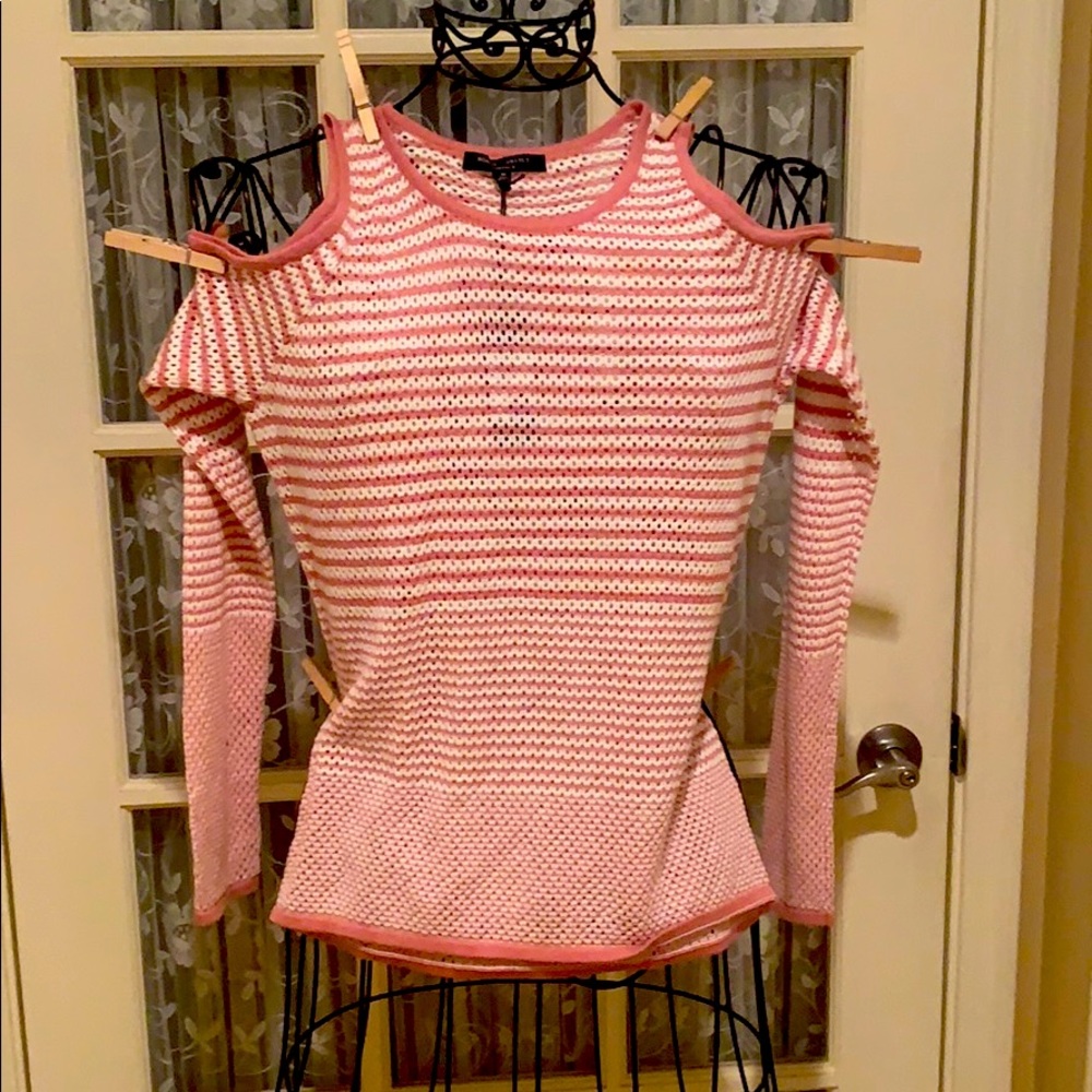 Romeo & Juliet Couture open knit cold shoulder NWT